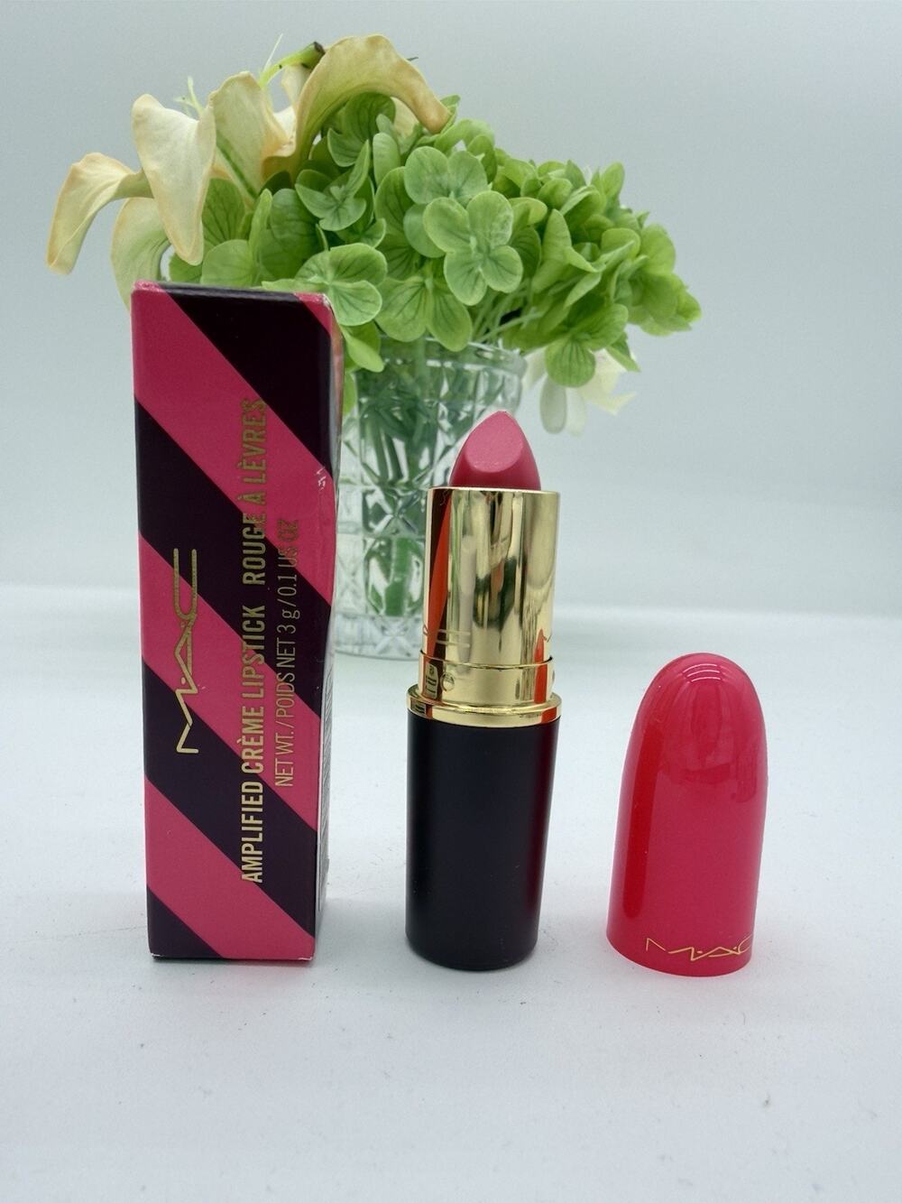 Mac Nutcracker Amplified lipstick Saucy Little Darling 0.1 Oz